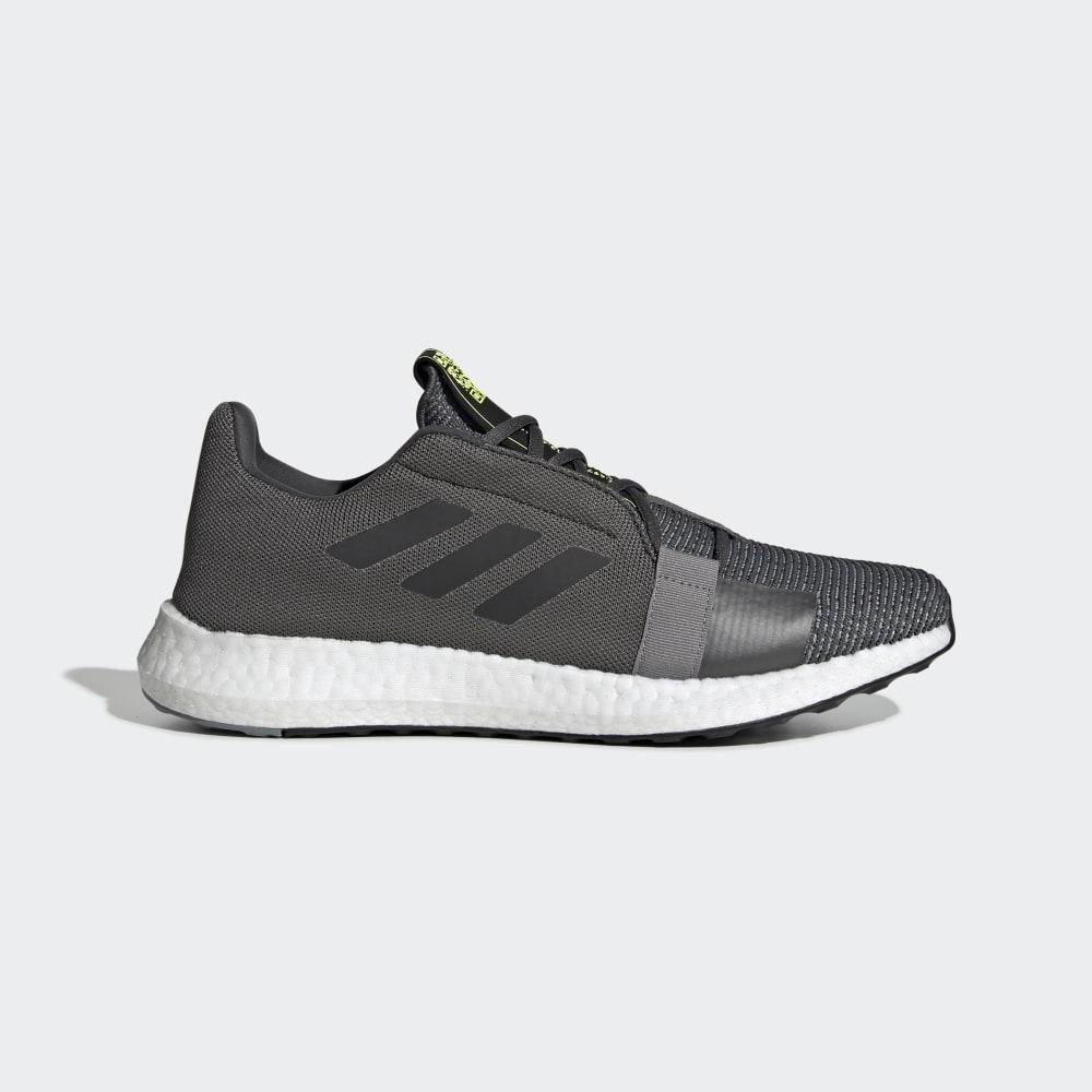 Adidasi Alergare Adidas Senseboost Go Dama Romania - Gri/Negrii/Galbeni EF1581